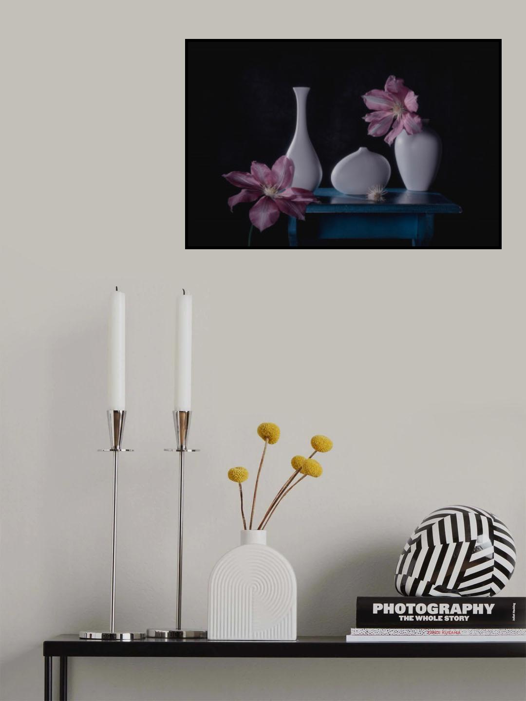Pretty Clematis Poster och Canvastavla