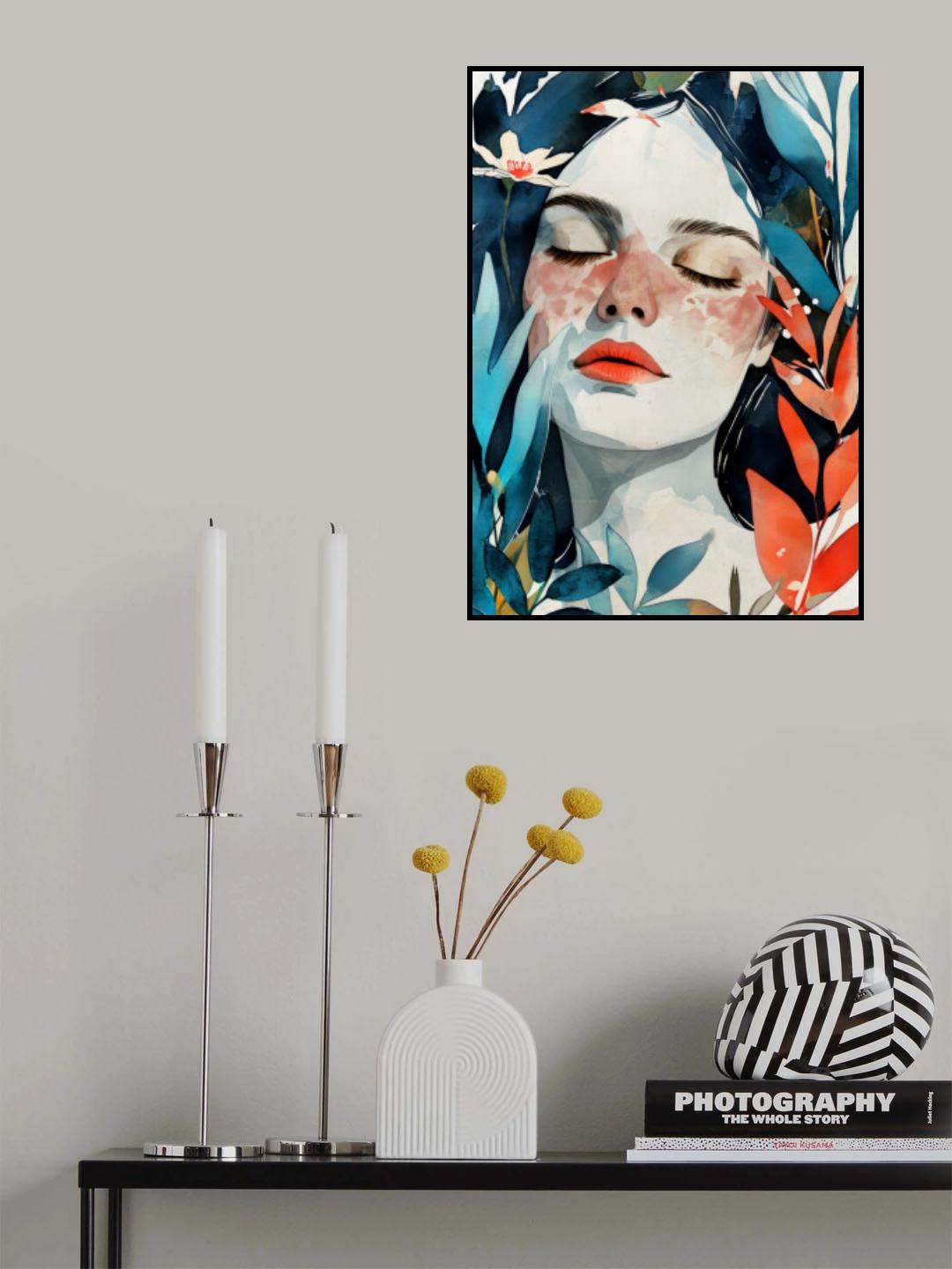 Woman Life Kisses of the Sun Poster och Canvastavla