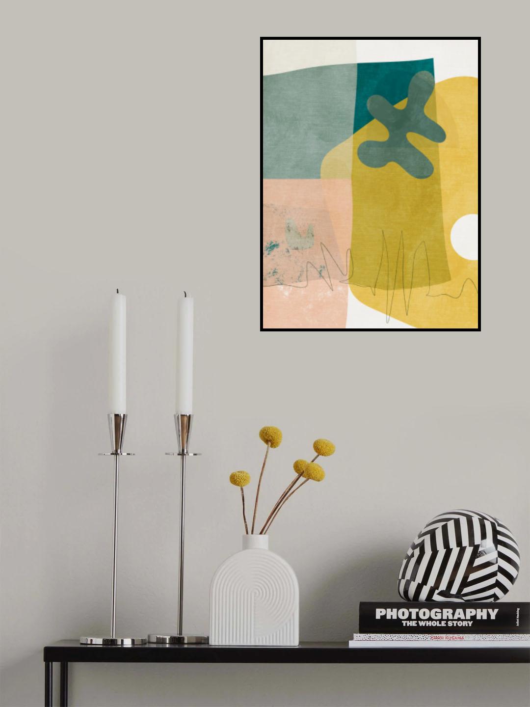 Nature Friendly Terracotta 3 Aquarell Kopie Poster och Canvastavla