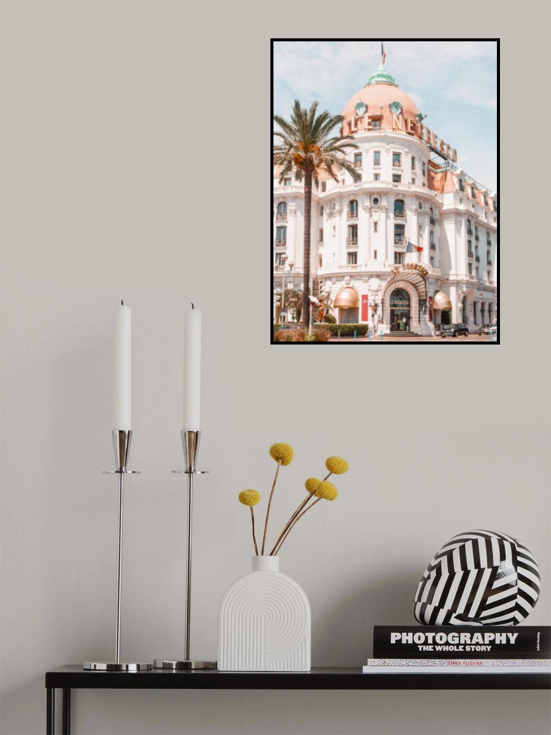 French Riviera Building Poster och Canvastavla