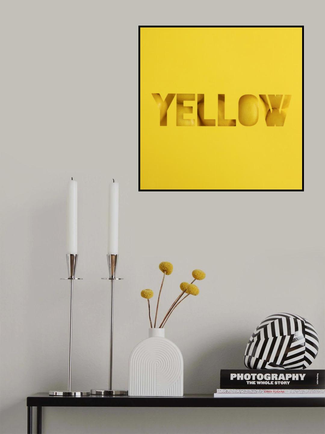 Yellow Poster och Canvastavla