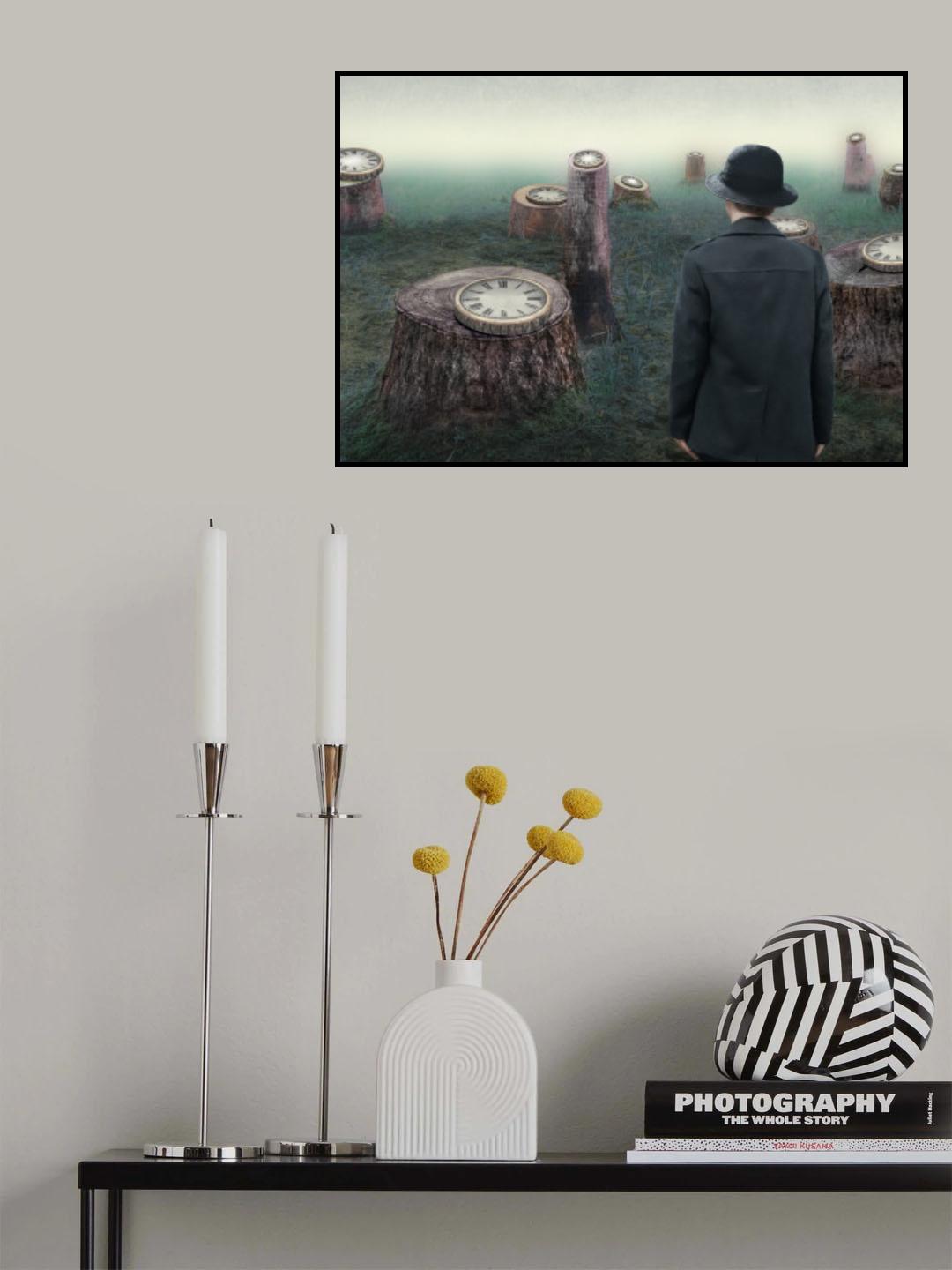 Leave sad remains in the rings of time Poster och Canvastavla