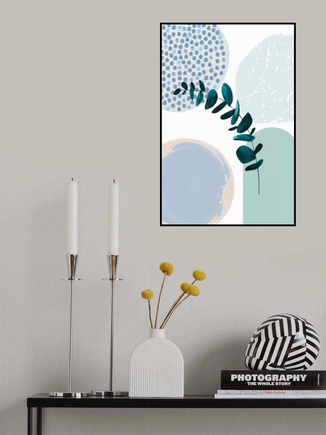 Blue green boho-2 Poster och Canvastavla