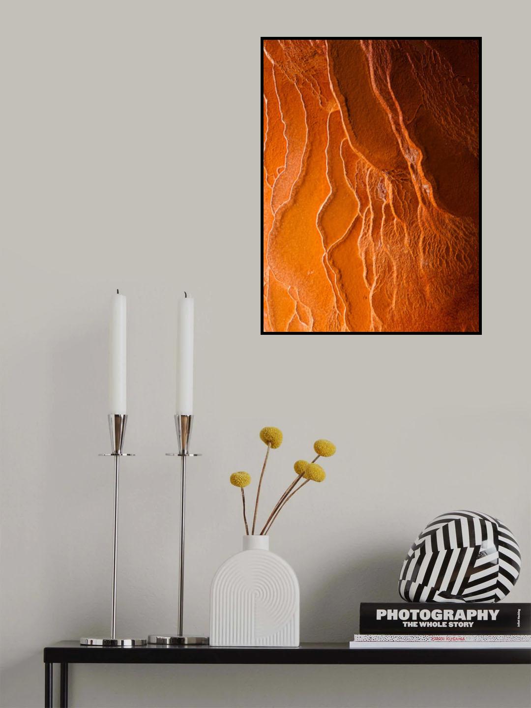 Badab-E Surt in Winter II Poster och Canvastavla