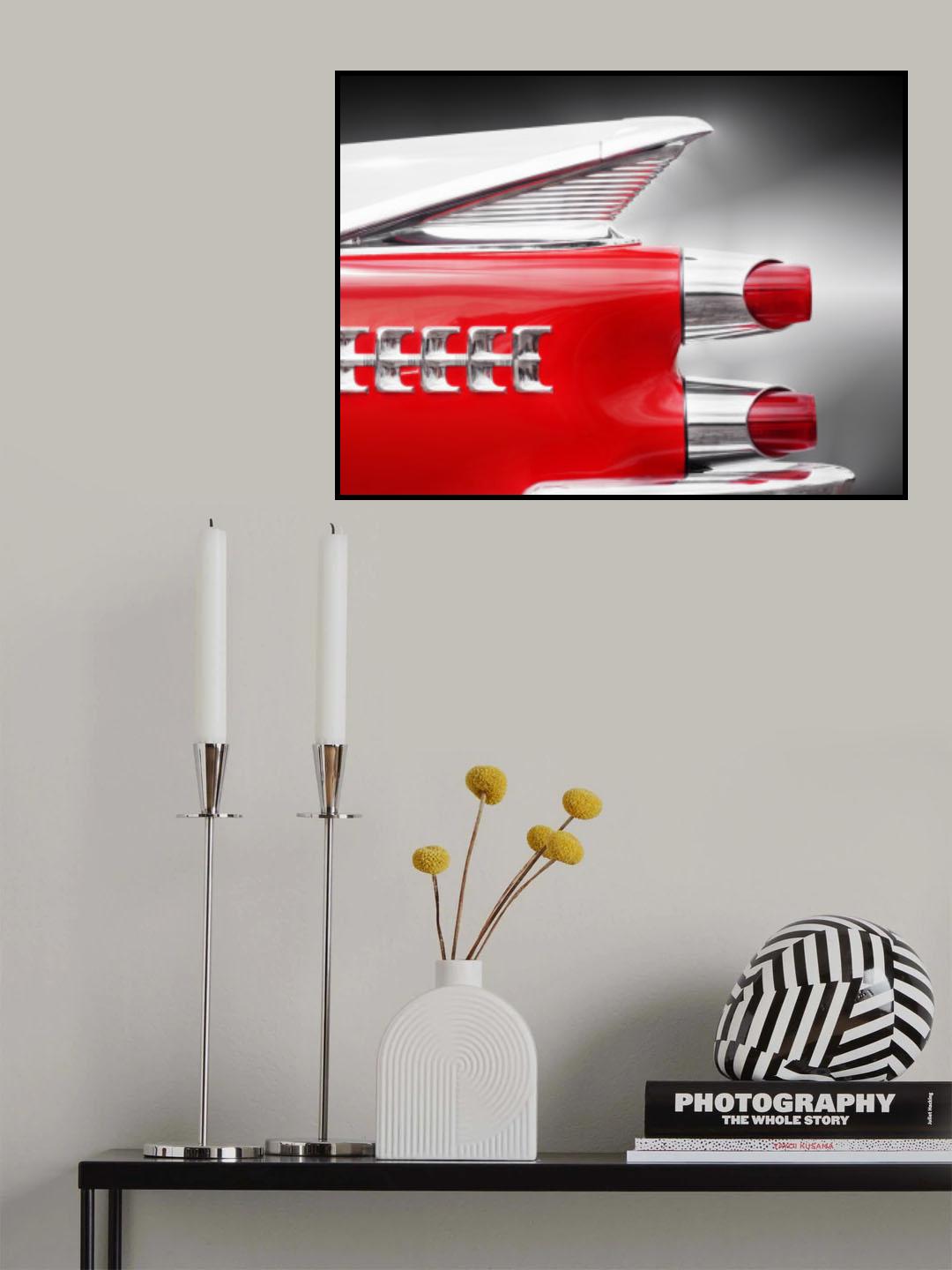 American classic car Coronet 1959 tail fin Poster och Canvastavla