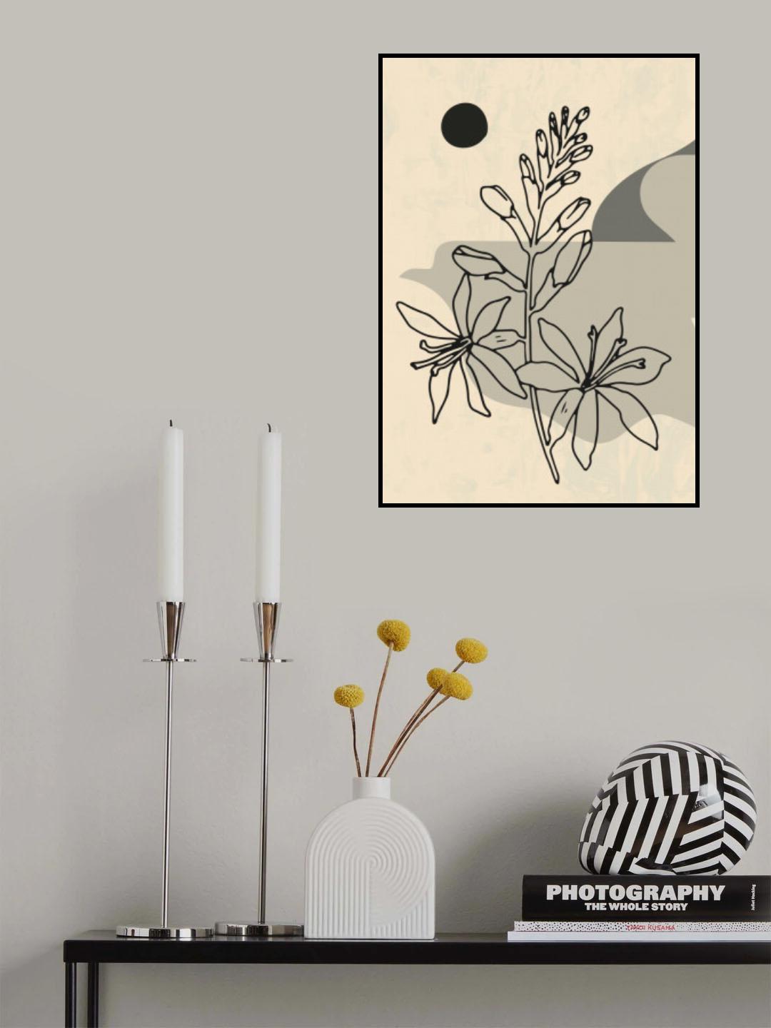 Abstract Flower 1 Poster och Canvastavla