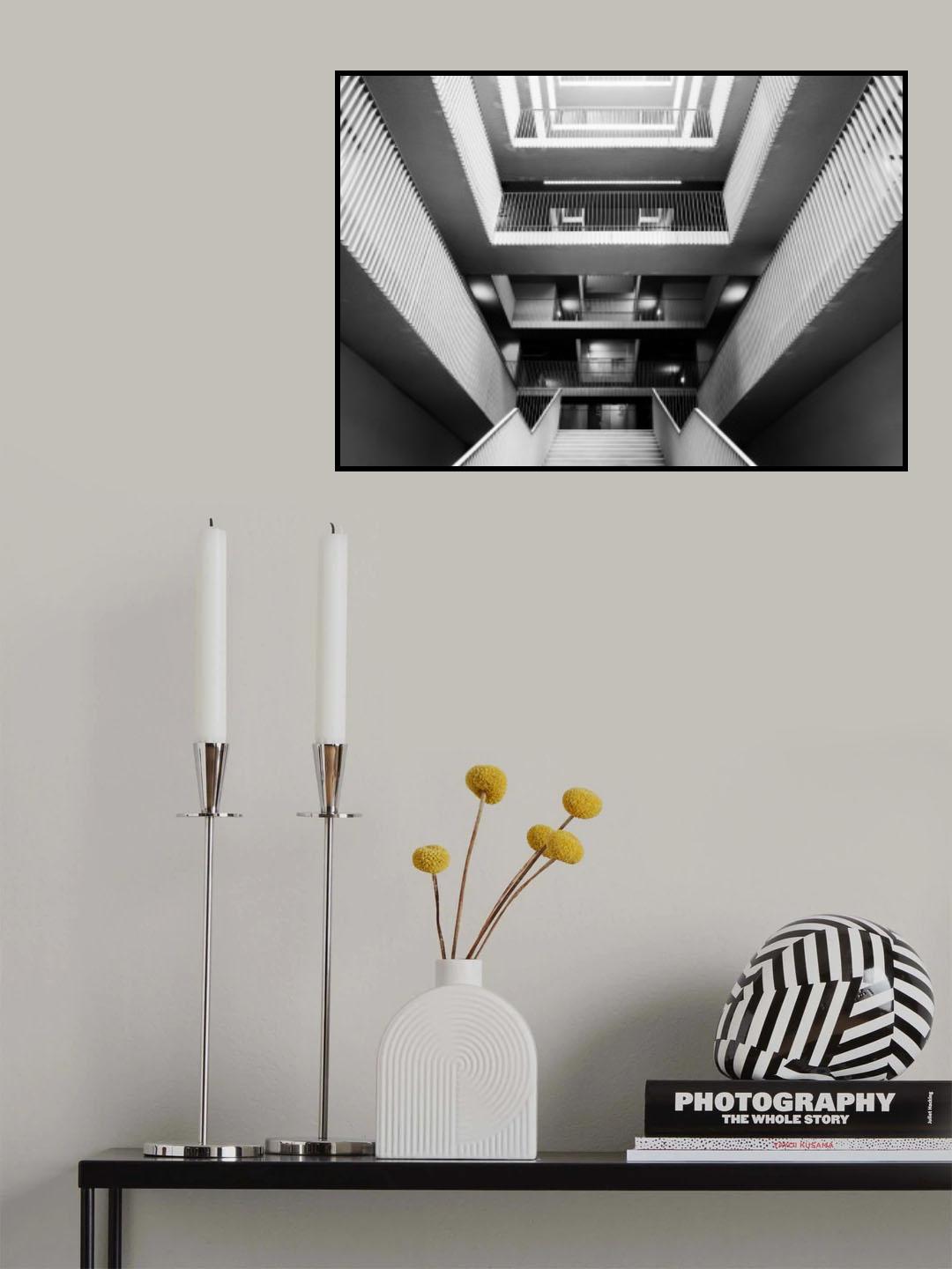 Stairs to floors Poster och Canvastavla