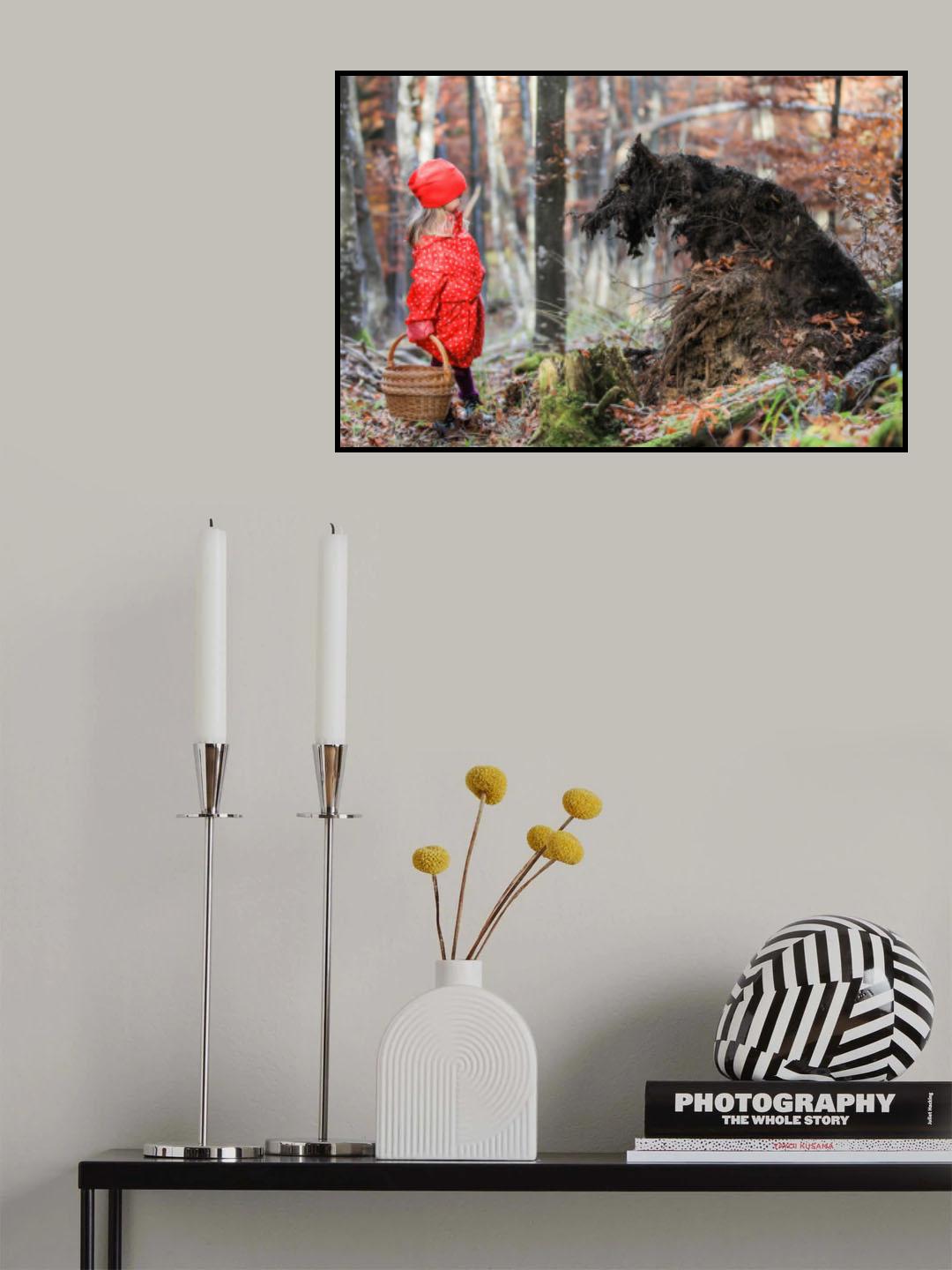 Little Red Riding Hood and The Wolf Poster och Canvastavla