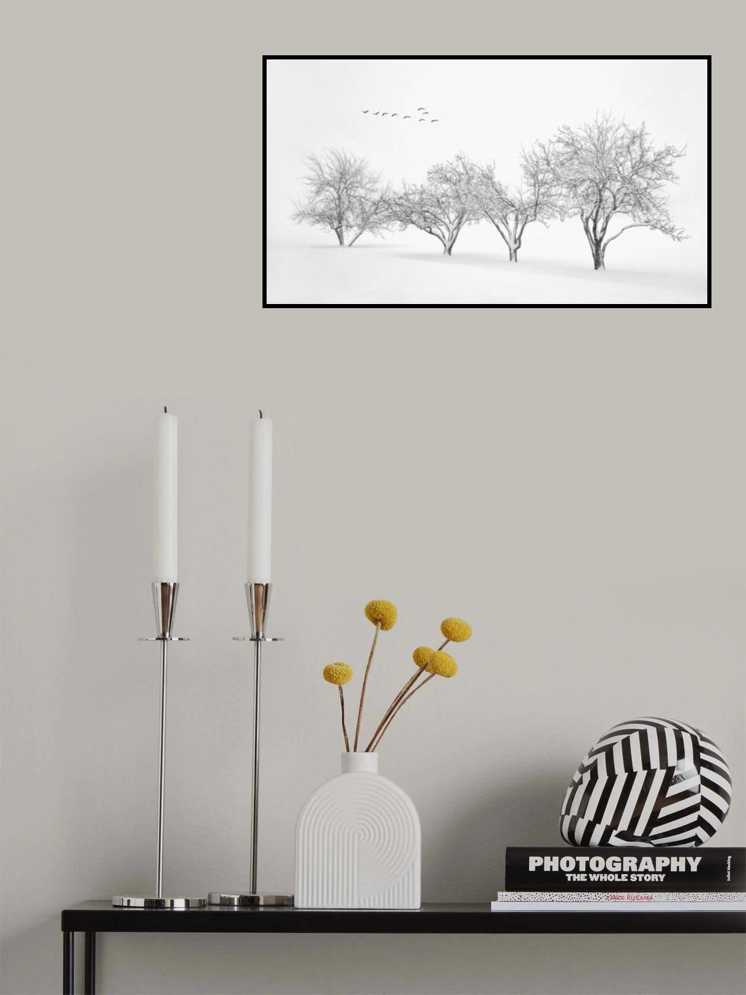 White World Poster och Canvastavla