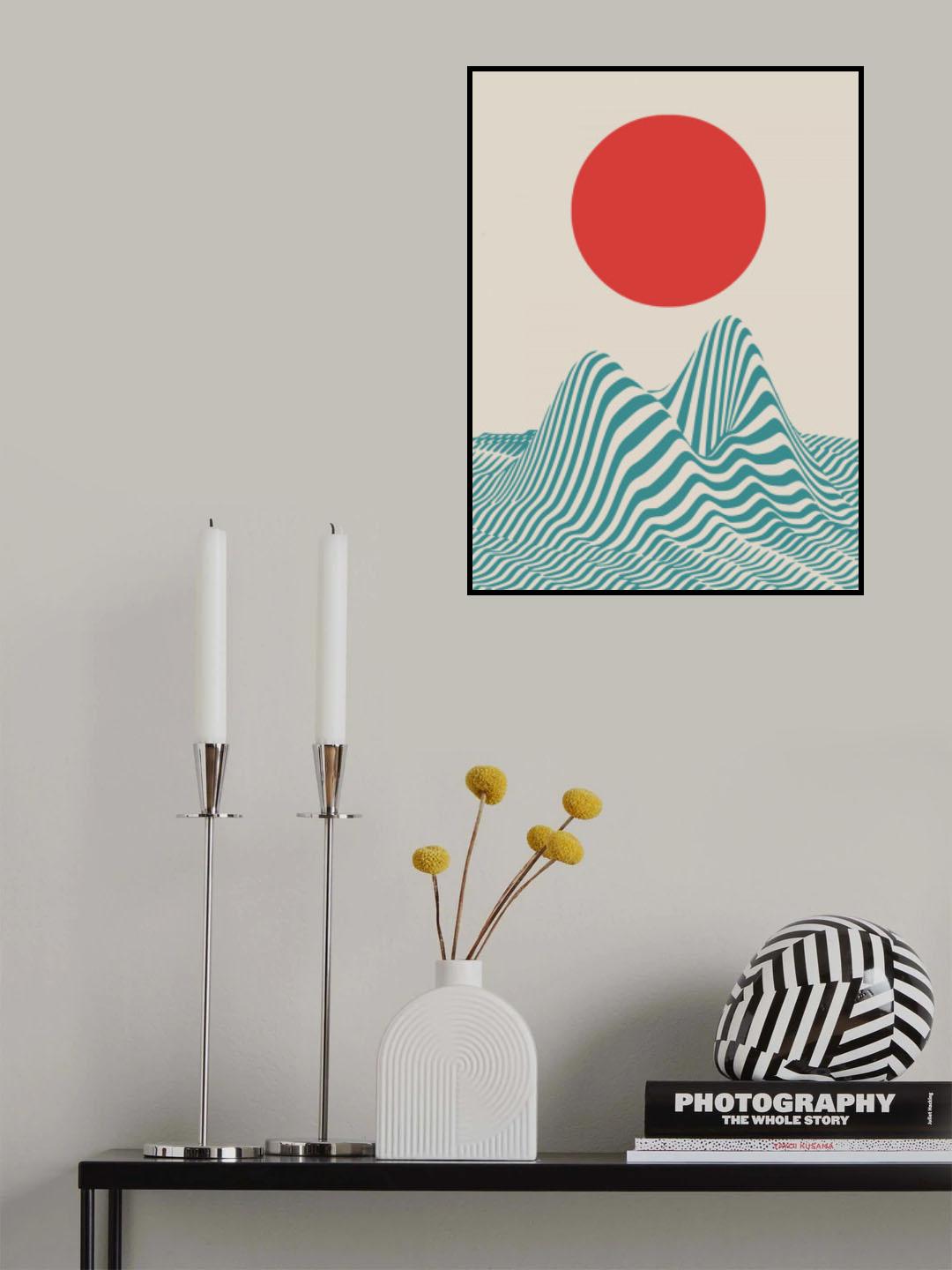 Red Sun Dune Poster och Canvastavla