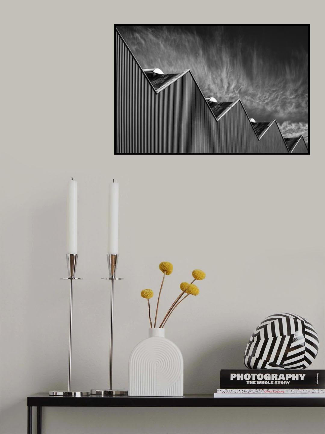 Zig zag down Poster och Canvastavla
