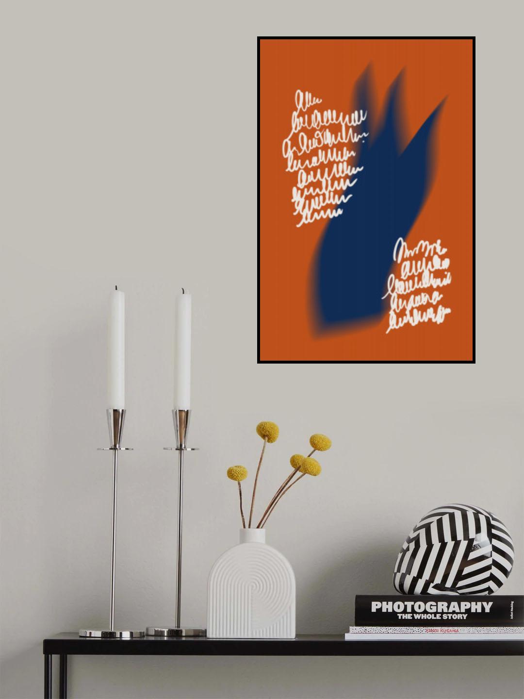 Fiery script Poster och Canvastavla