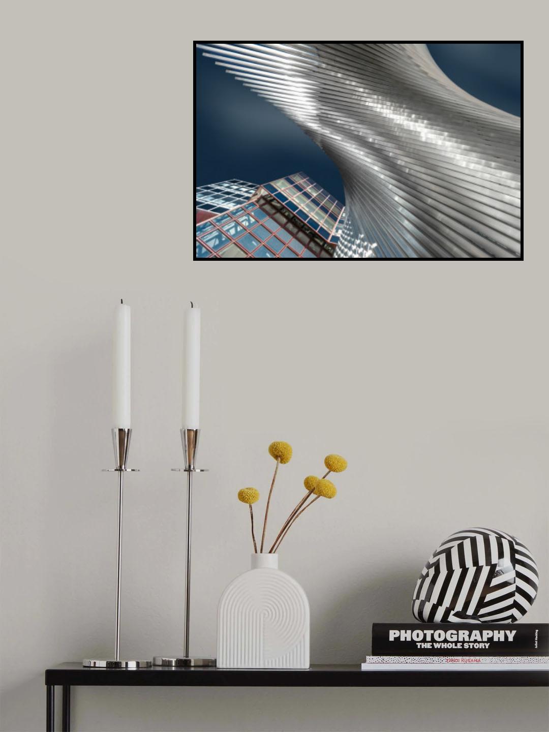 Steel sculpture Poster och Canvastavla