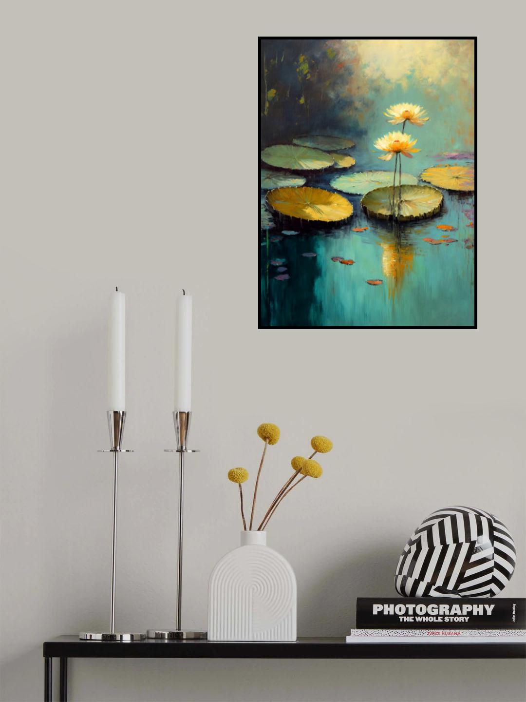 Water Lilies Poster och Canvastavla