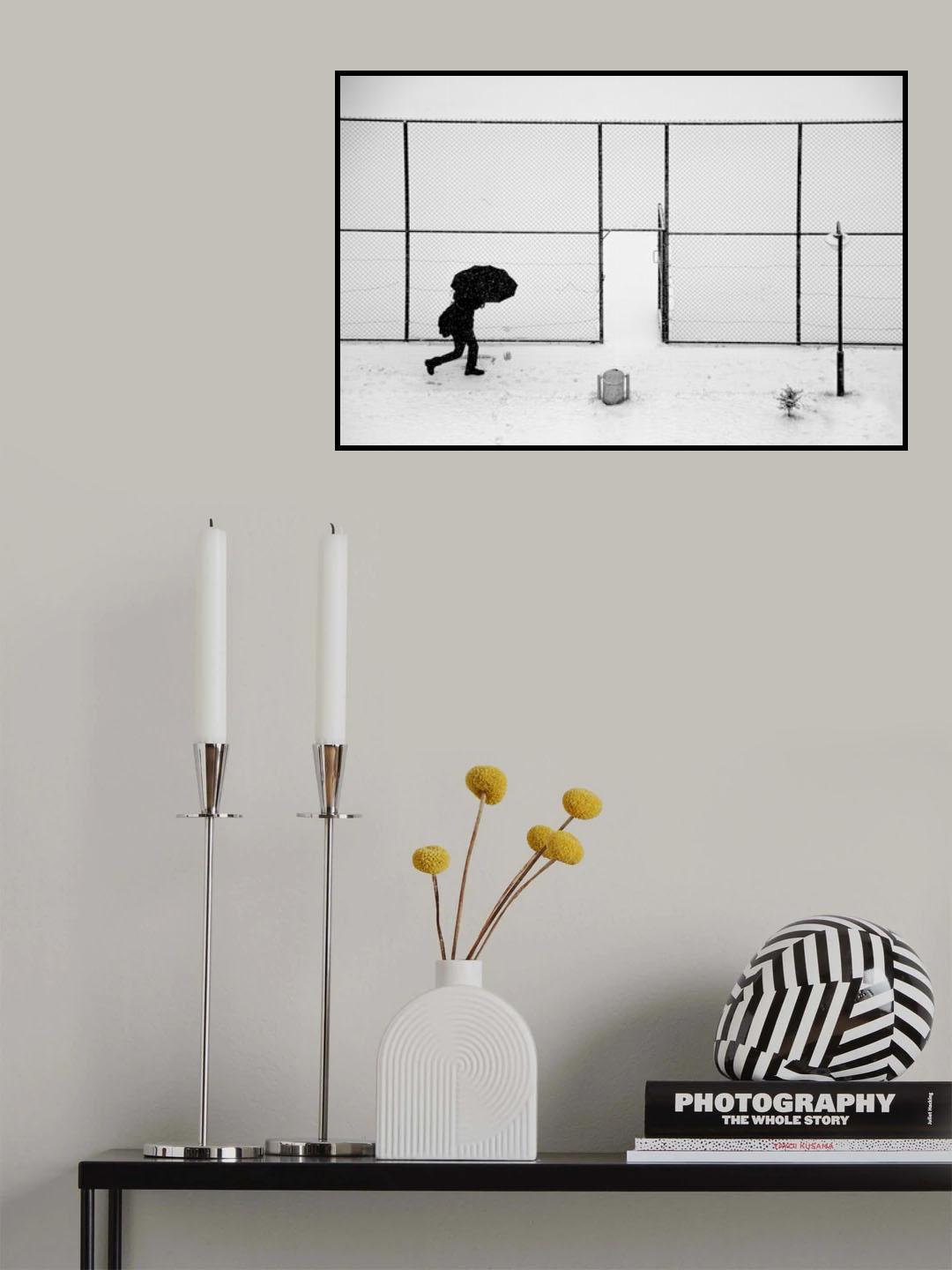 snowing heavily Poster och Canvastavla