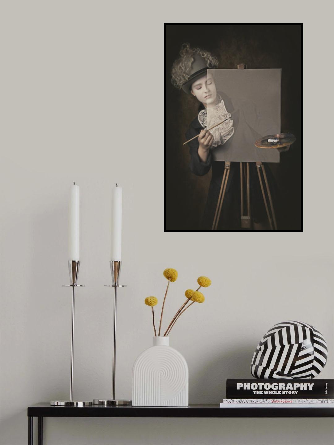 Painting myself Poster och Canvastavla