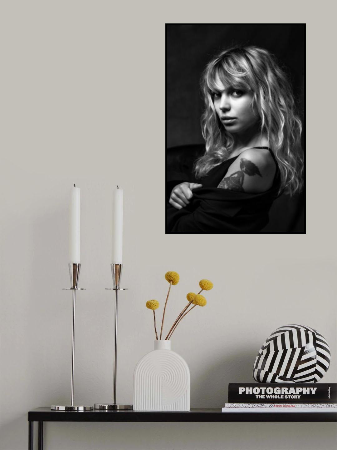 woman with tattoo Poster och Canvastavla