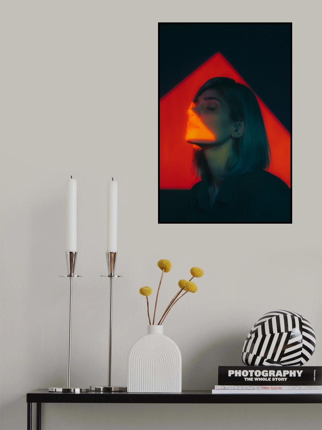 Red Shape Poster och Canvastavla