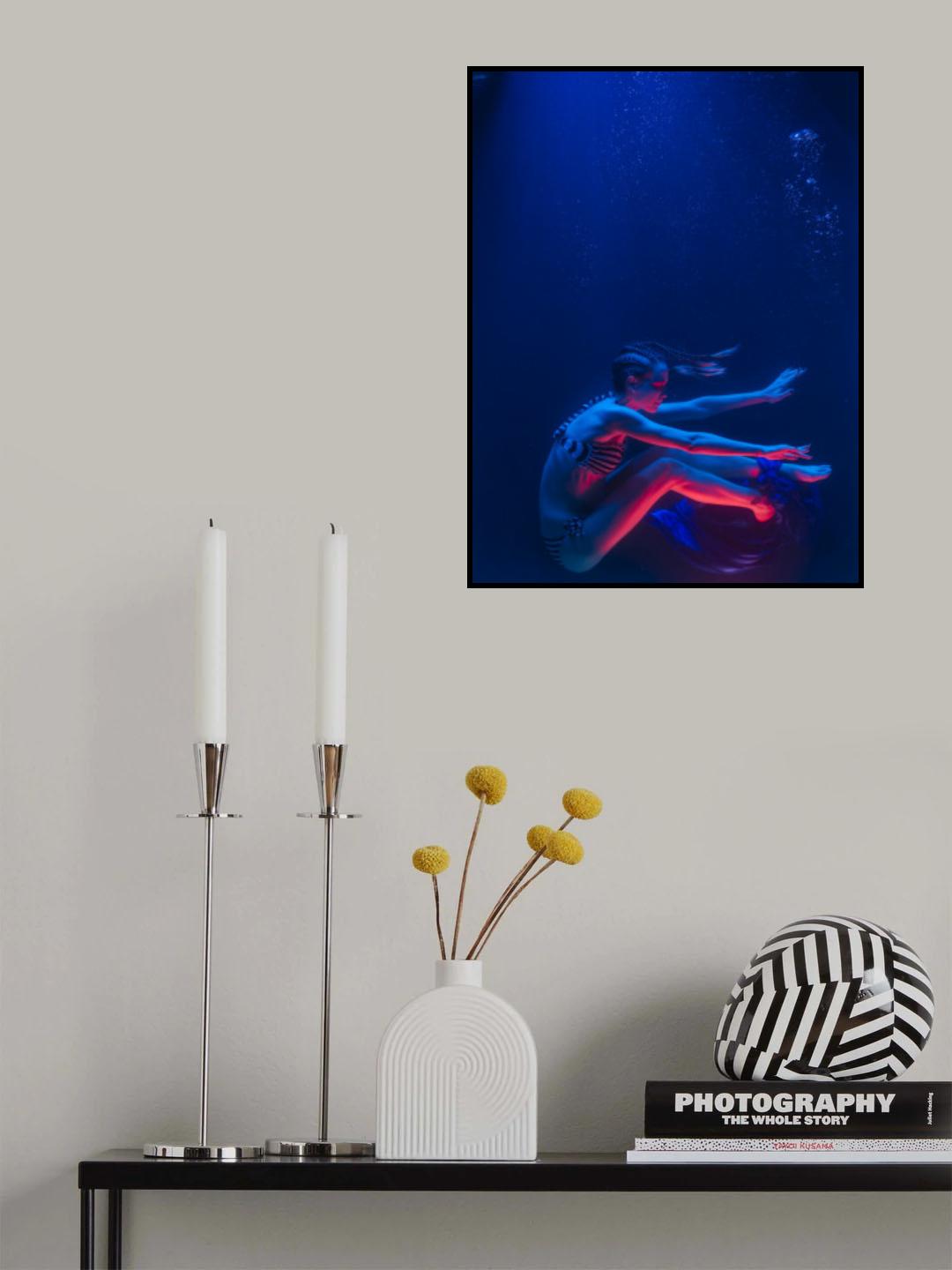 underwater artistic portrait shooting Poster och Canvastavla