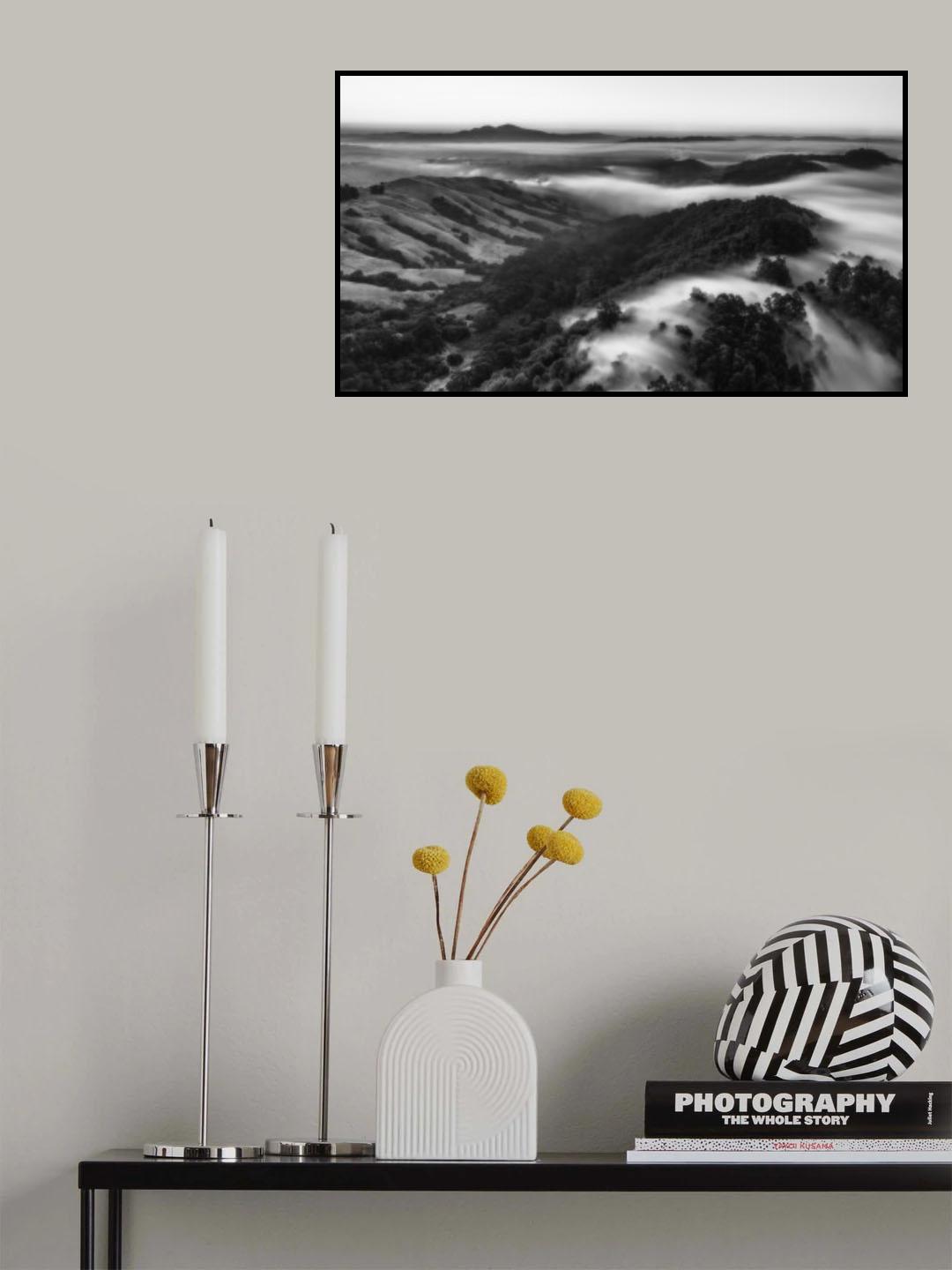 A Foggy Morning at Berkeley Poster och Canvastavla