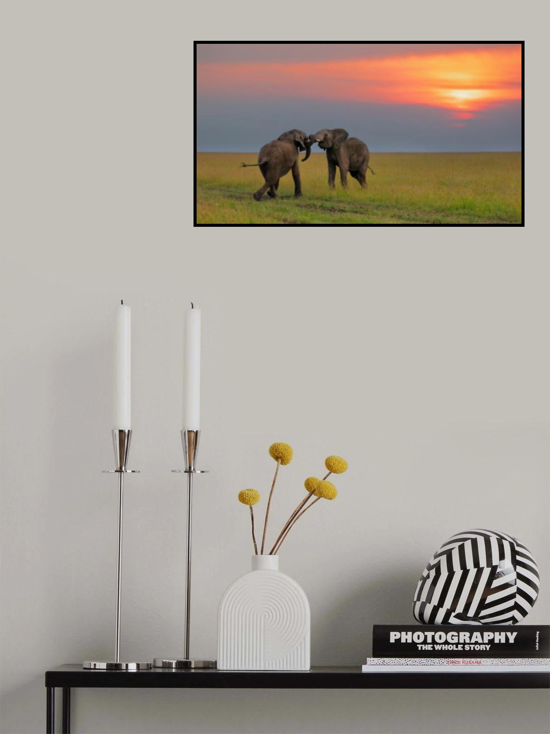 Dancing at The Sunset Poster och Canvastavla