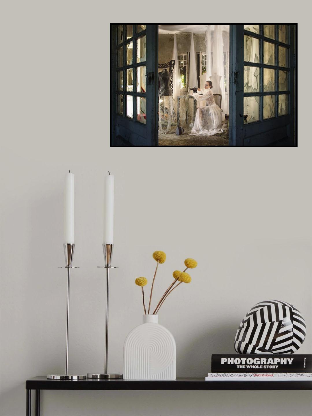 "Hilvanando Telarañas" (Basting Cobwebs) Poster och Canvastavla