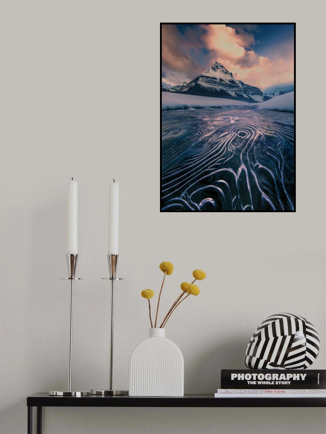 Stunning Ice Line Poster och Canvastavla