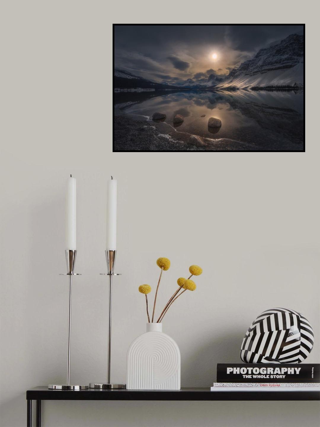 Moody lake Poster och Canvastavla