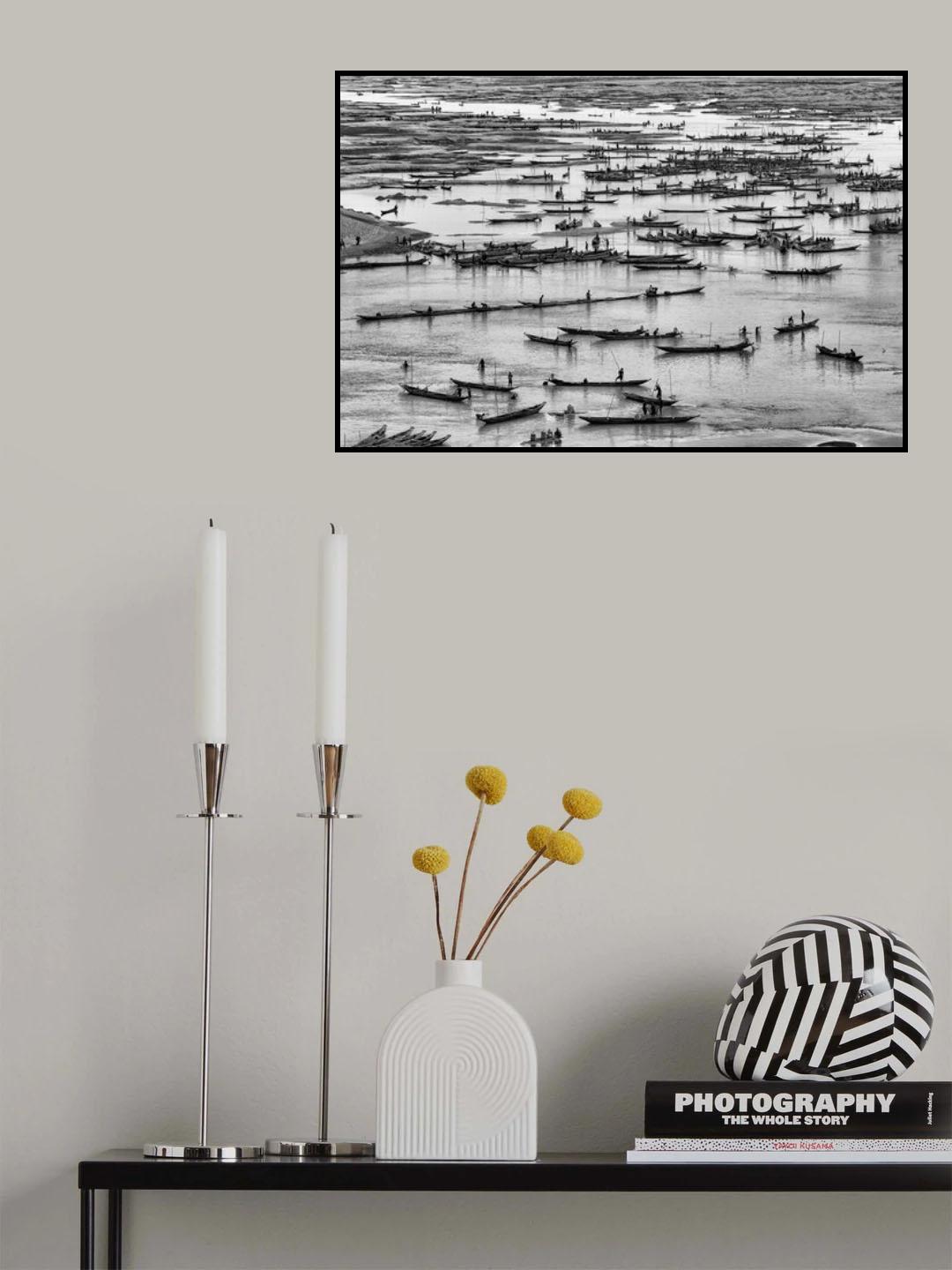 Mass of boats Poster och Canvastavla