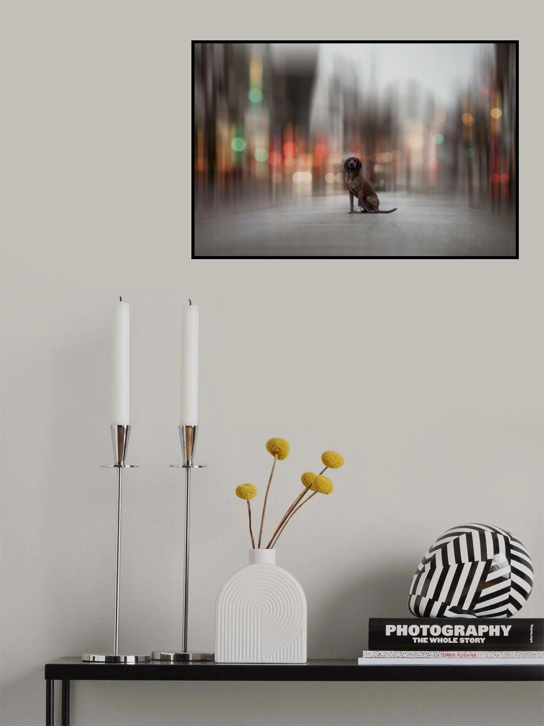 ... the Light lies down on Broadway... Poster och Canvastavla