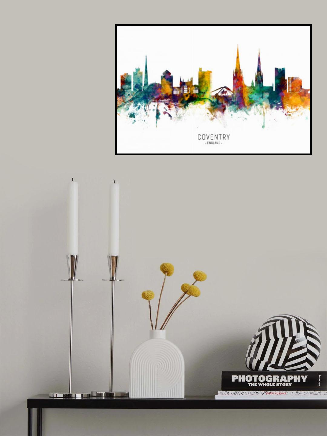 Coventry England Skyline Poster och Canvastavla
