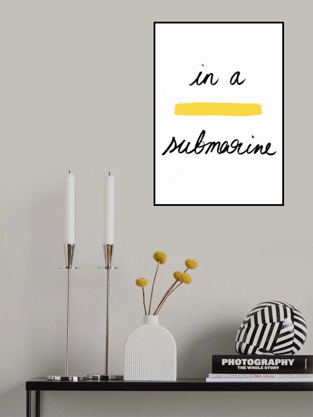 In a Yellow Submarine Poster och Canvastavla
