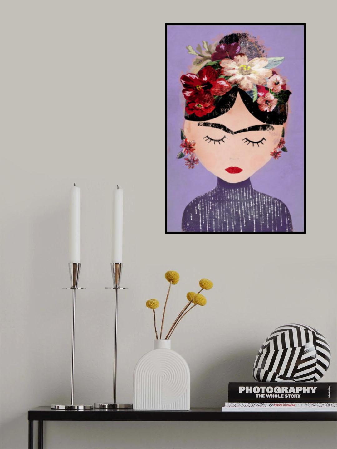Frida (Purple) Poster och Canvastavla