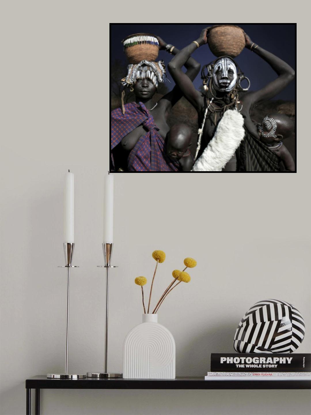 Mothers with children Poster och Canvastavla