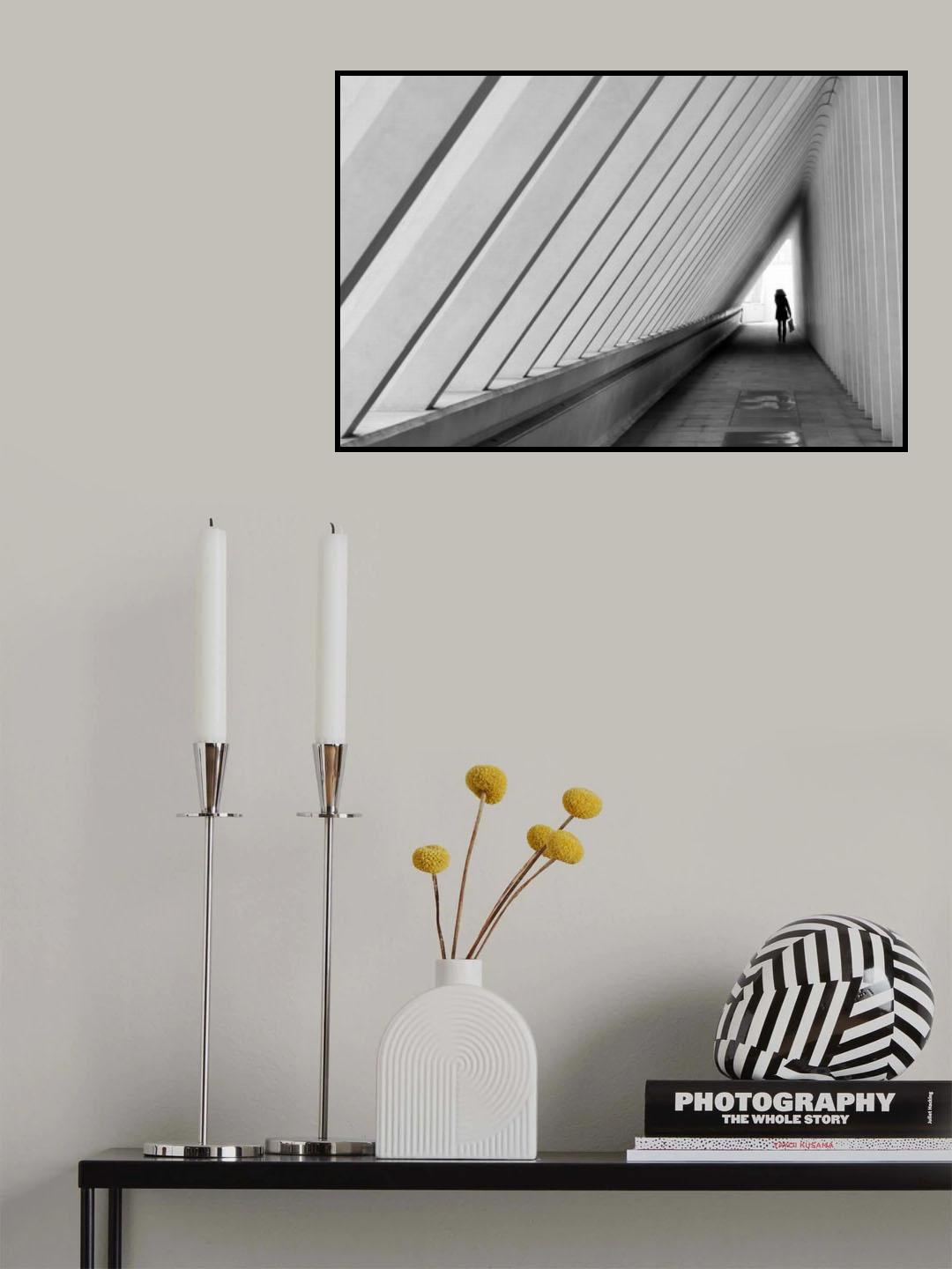 the white exit Poster och Canvastavla