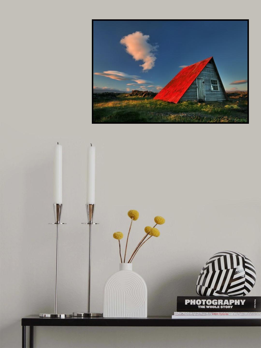 The Red Roof Poster och Canvastavla