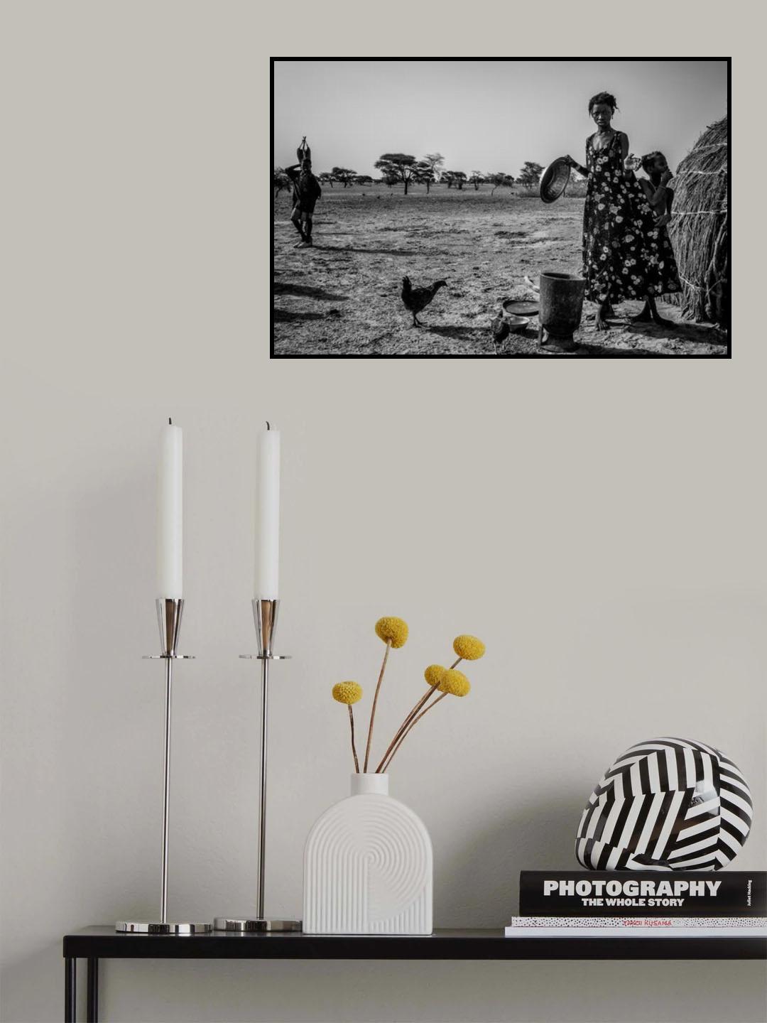 Woman and her daughter - Mali Poster och Canvastavla