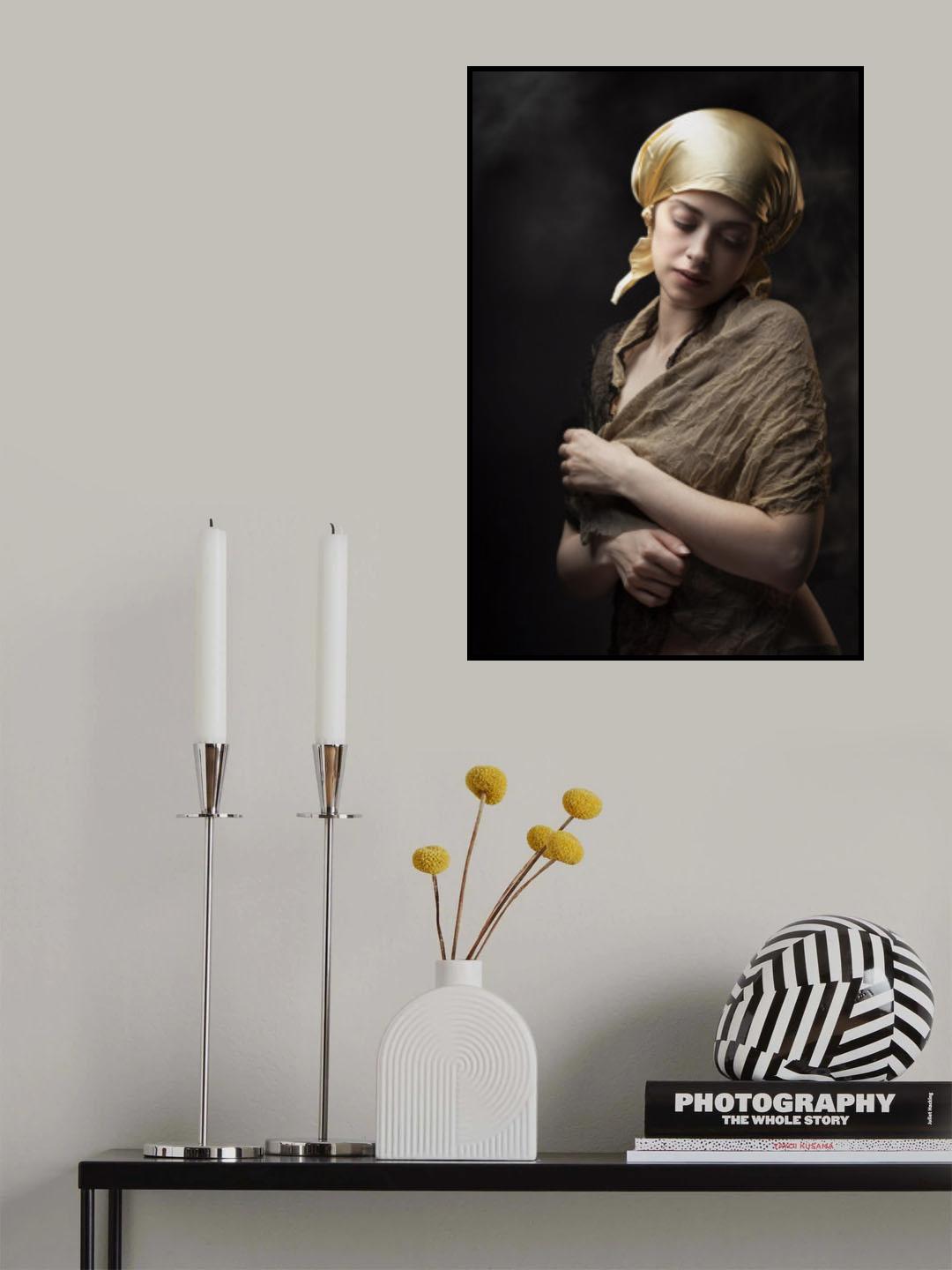 Gold Colored Cap Poster och Canvastavla