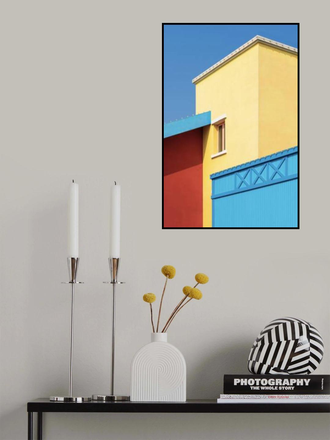 Liitle house with vivid colors Poster och Canvastavla