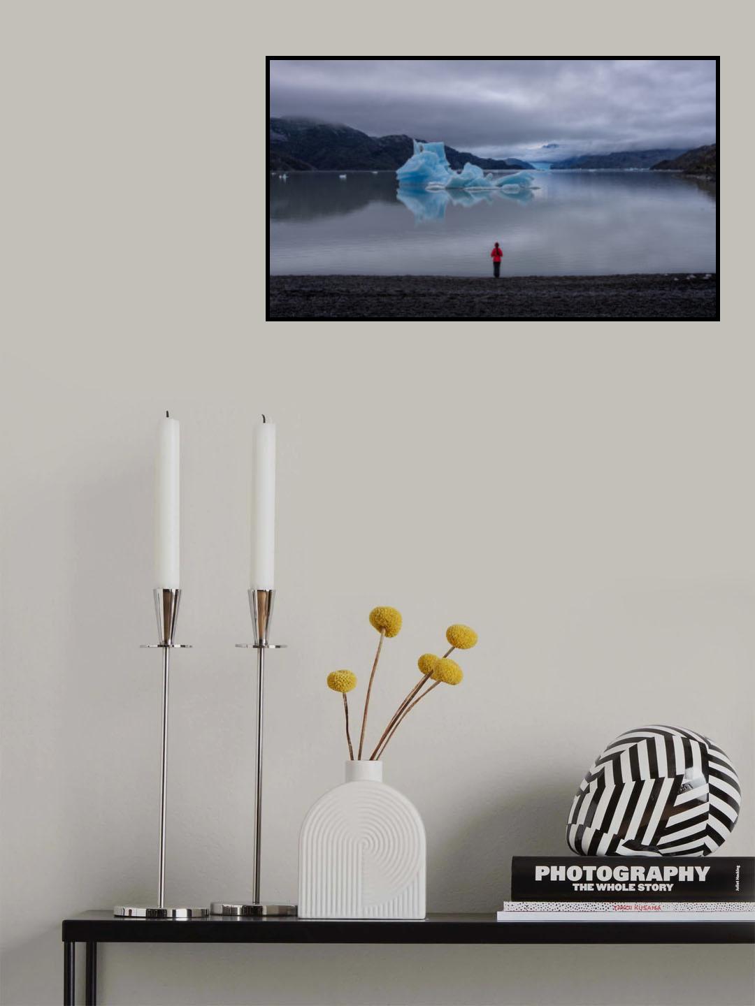 Blue icebergs Poster och Canvastavla