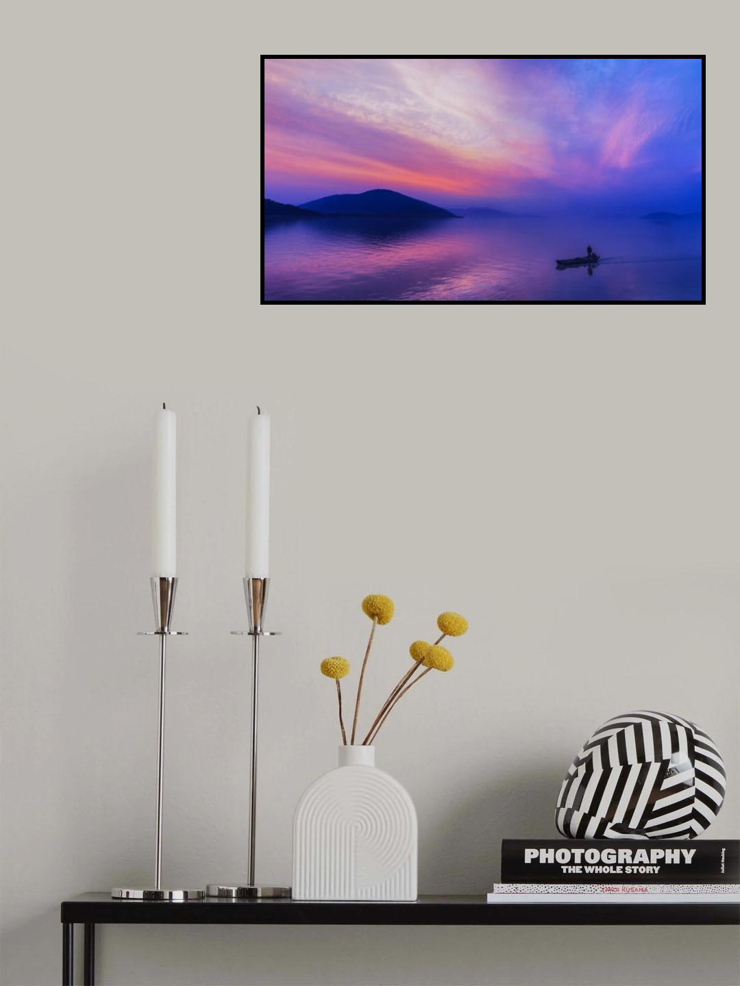 Sunset of Taihu Poster och Canvastavla