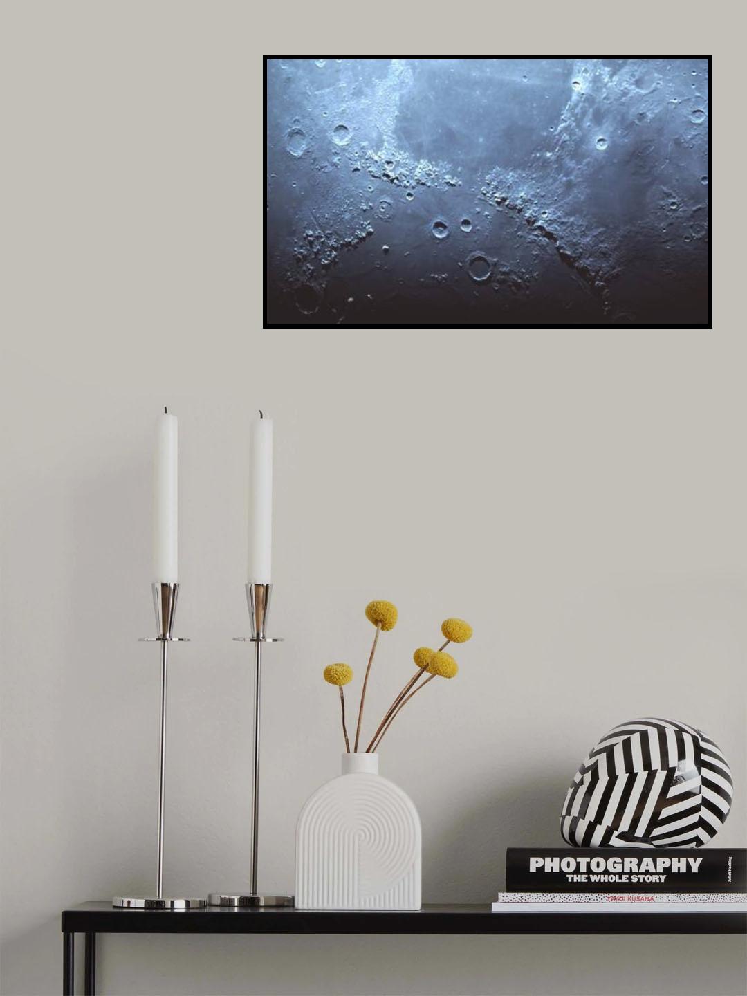 Mountains & Oceans of The Moon Poster och Canvastavla