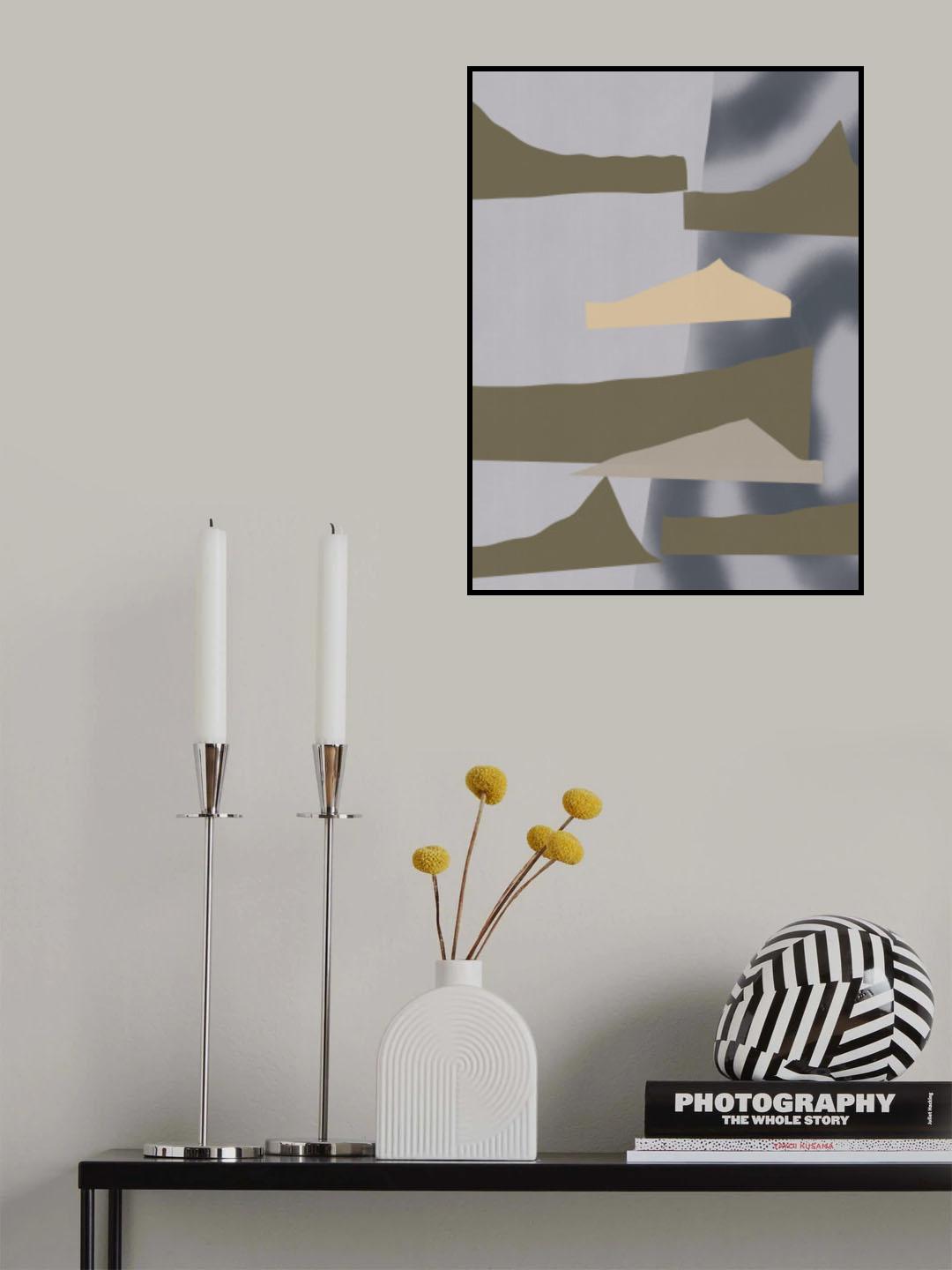 Geometric in grey 04 Poster och Canvastavla