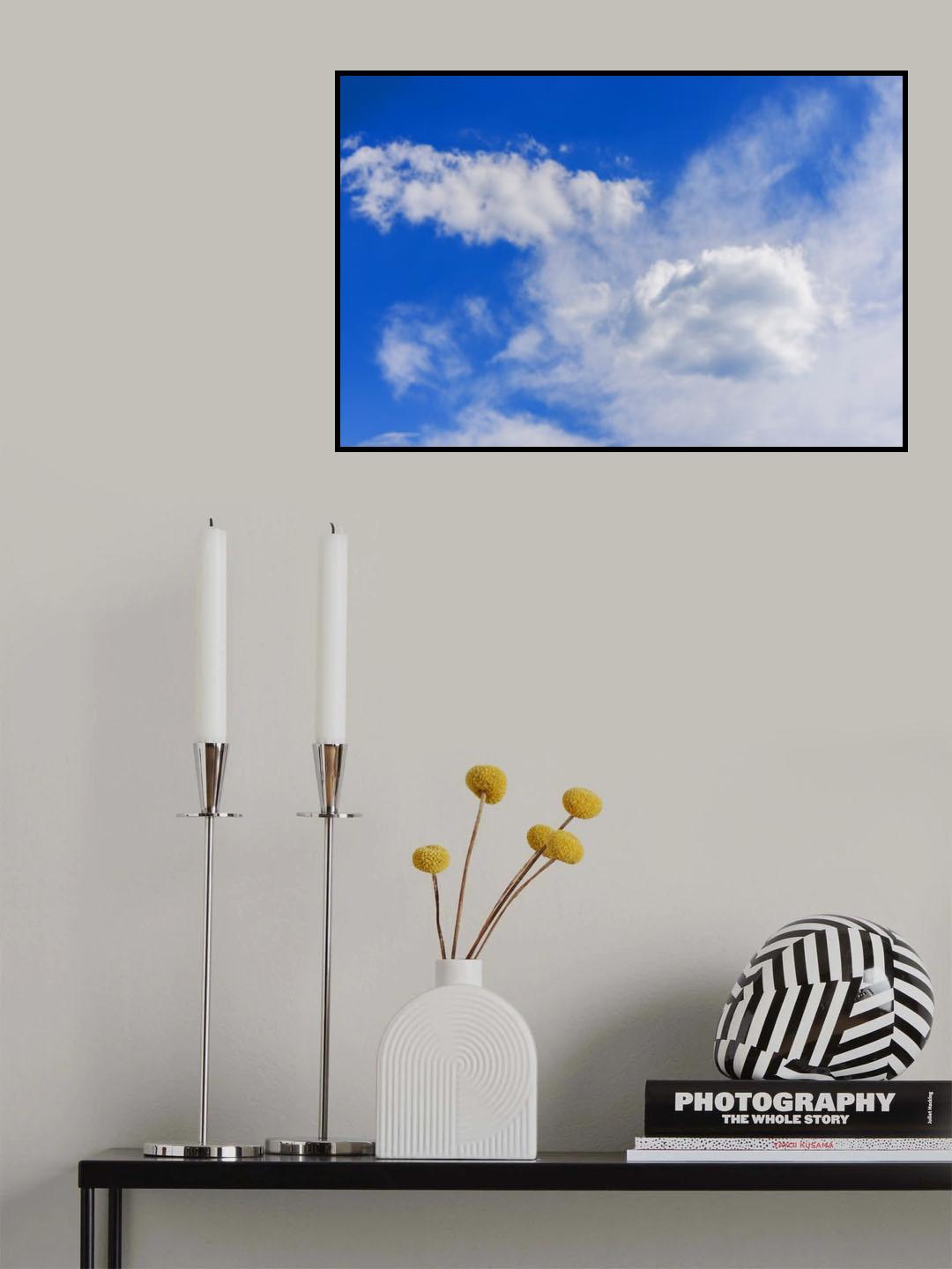 cloudy weather and sky background Poster och Canvastavla
