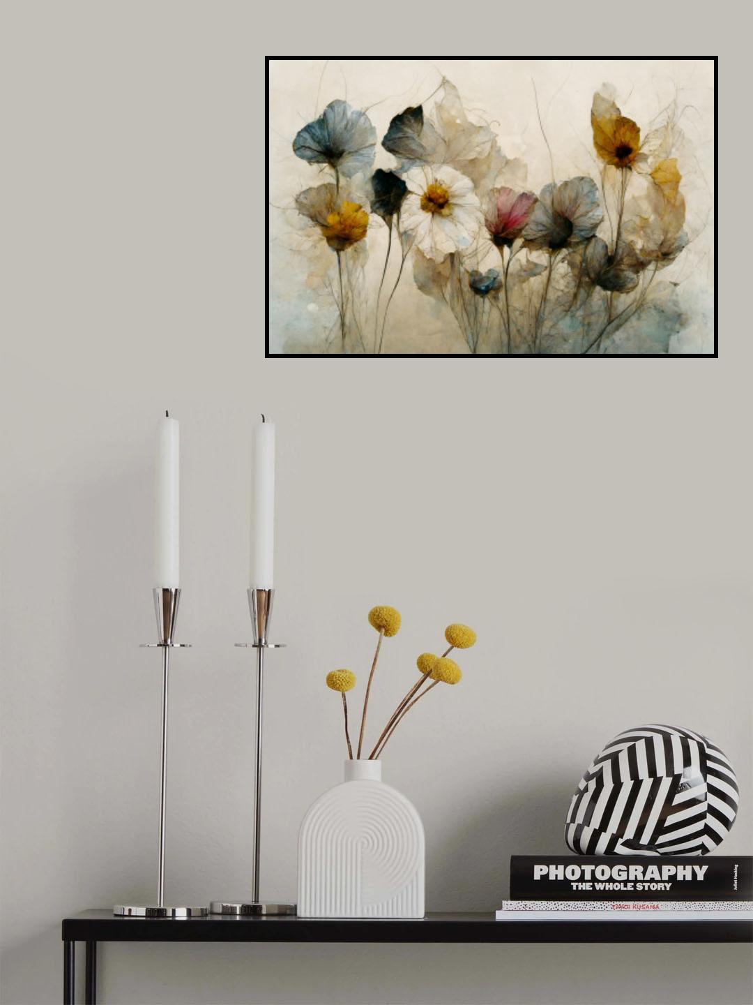 Dry Flower Bouquet Poster och Canvastavla