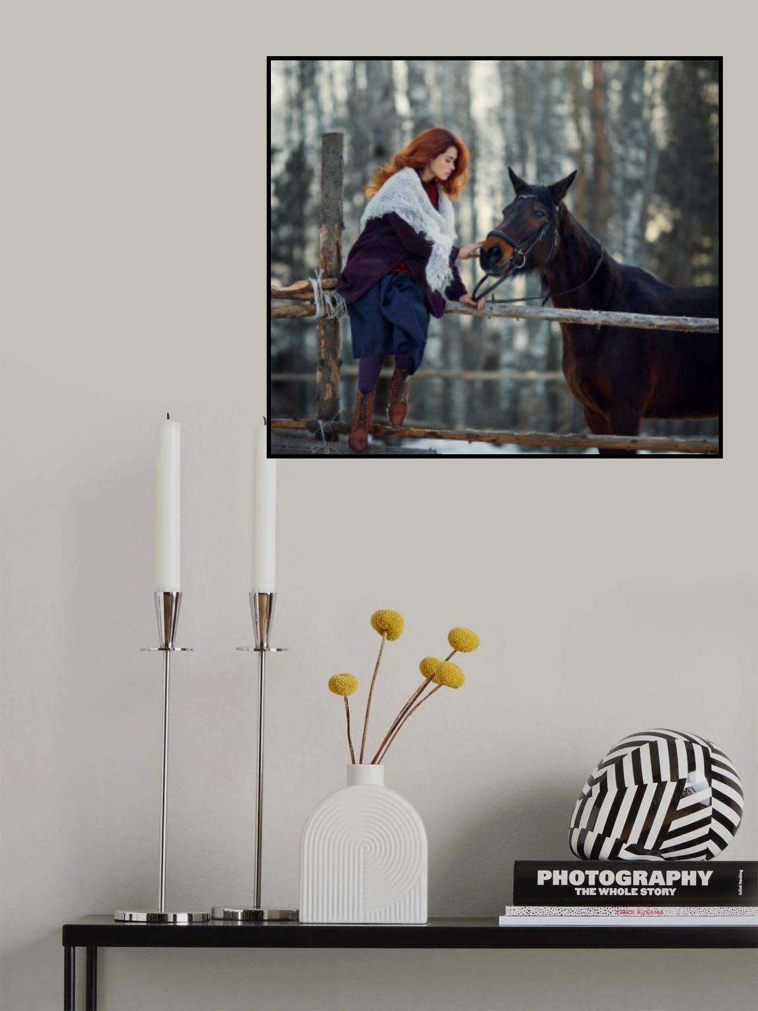две красавицы Poster och Canvastavla