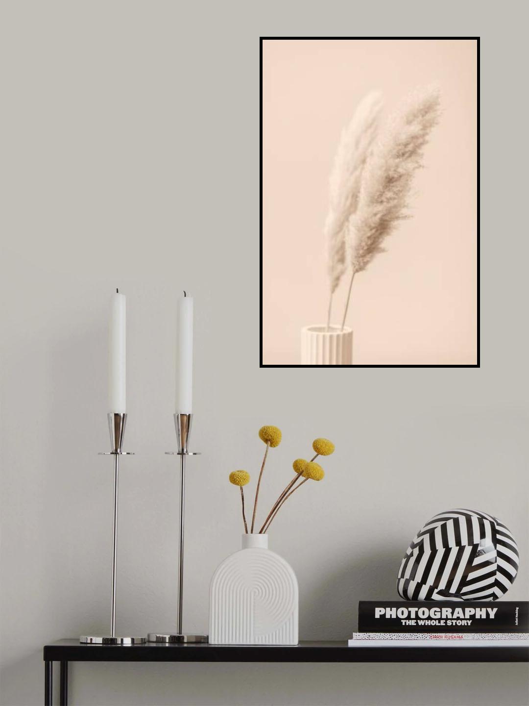 Pampas Grass Begie 13 Poster och Canvastavla