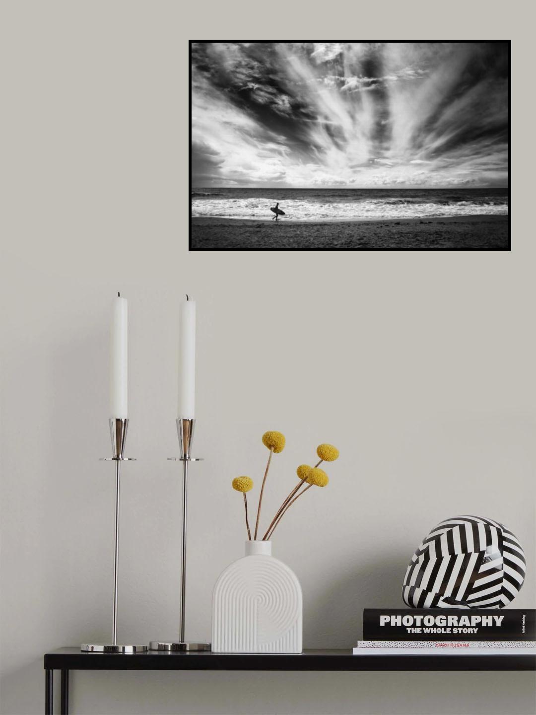 The loneliness of a surfer Poster och Canvastavla