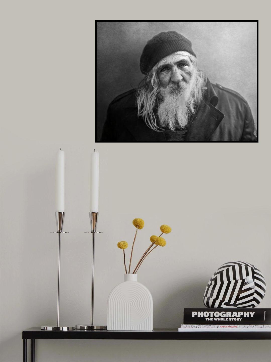 Old man Poster och Canvastavla