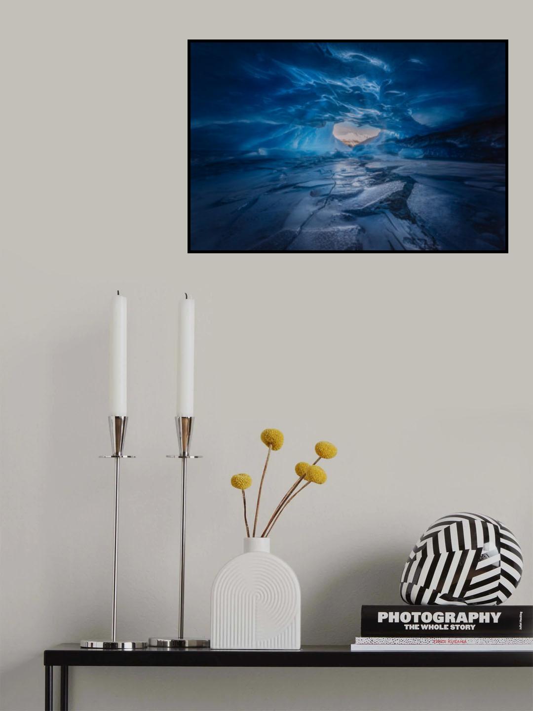 The Heart of Ice Cave Poster och Canvastavla